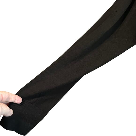 Charter Club Lurex Sparkle Stripe Cardigan Deep Black XL Preppy Boho Office Chic - Picture 5 of 8